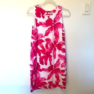 Pink Floral Shift Dress